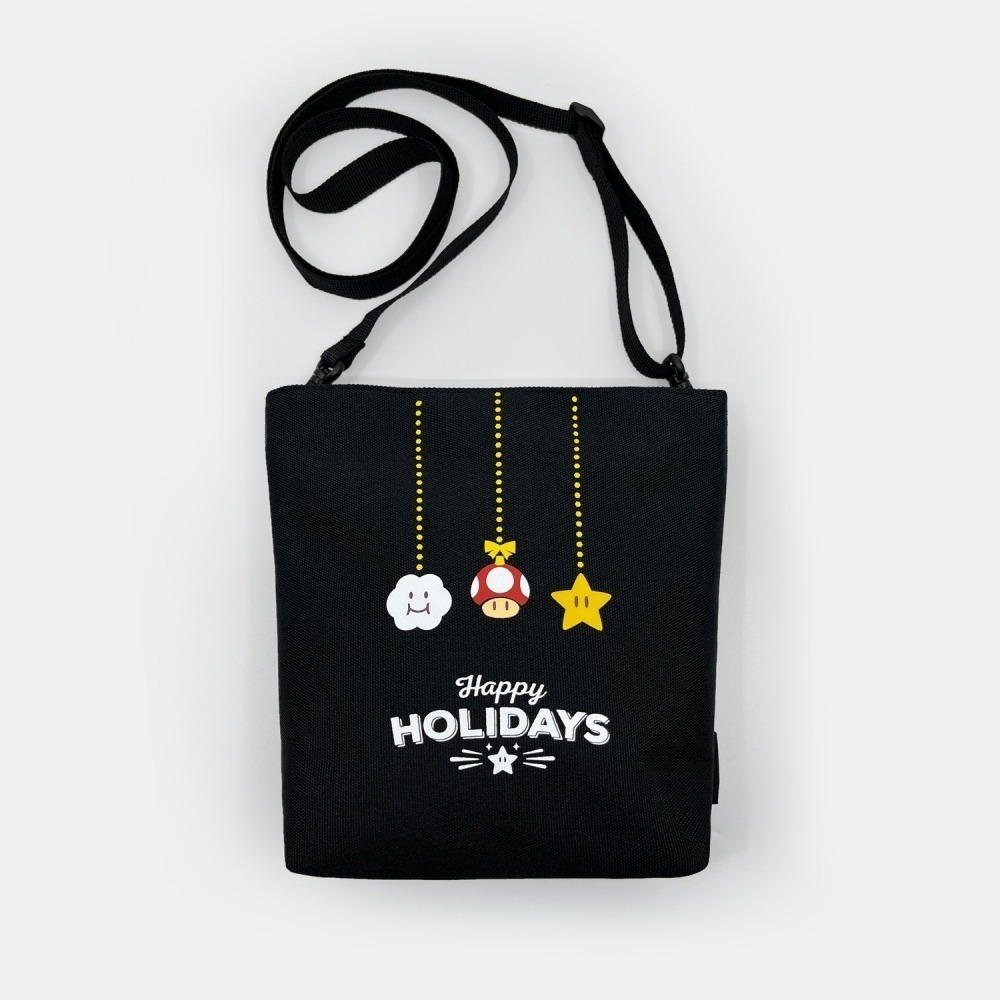 全新現貨 任天堂 Nintendo Switch 冬季特典 Happy Holidays 随身包 後背包 休閒側背包-細節圖8