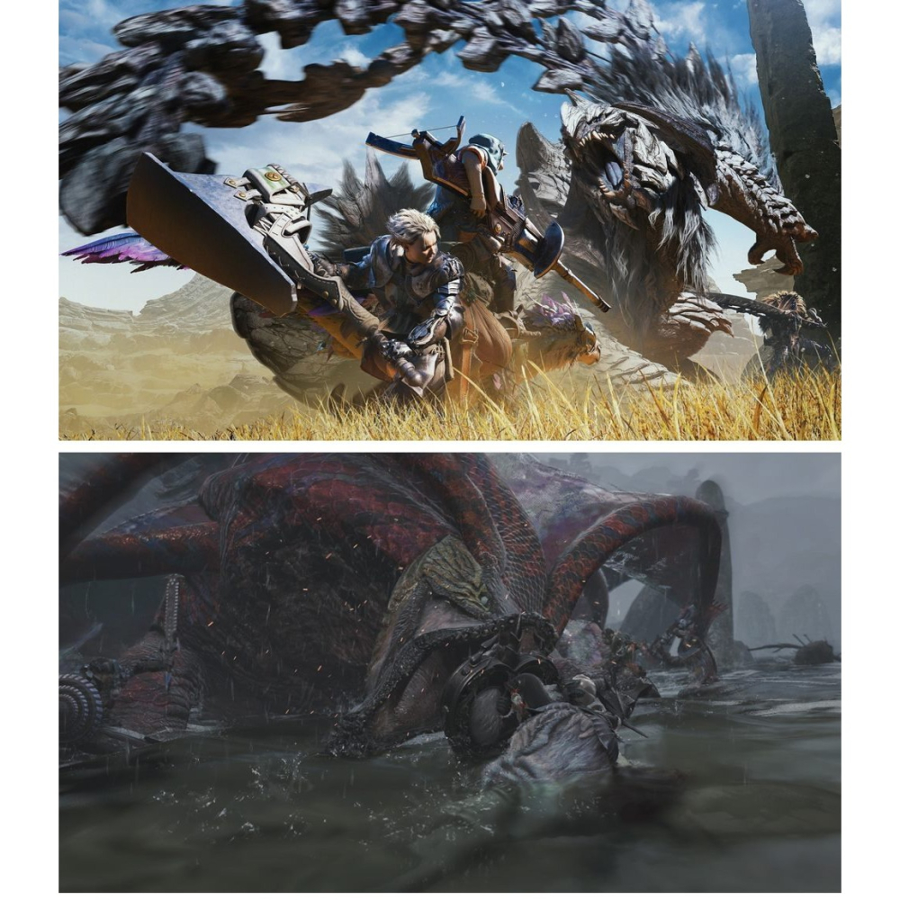 【2/28發售】PC STEAM 魔物獵人 荒野 Monster Hunter Wilds 鐵盒中文限定+鐳雕石板杯墊-細節圖5