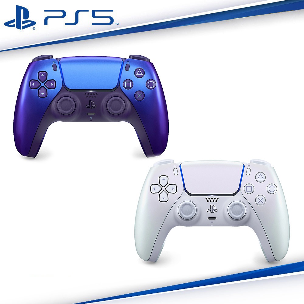 【2代現貨刷卡附發票】SONY PS5原廠 DualSense 無線控制器 閃耀青 閃耀珍珠白 閃耀靛紫 [夢遊館]-細節圖2