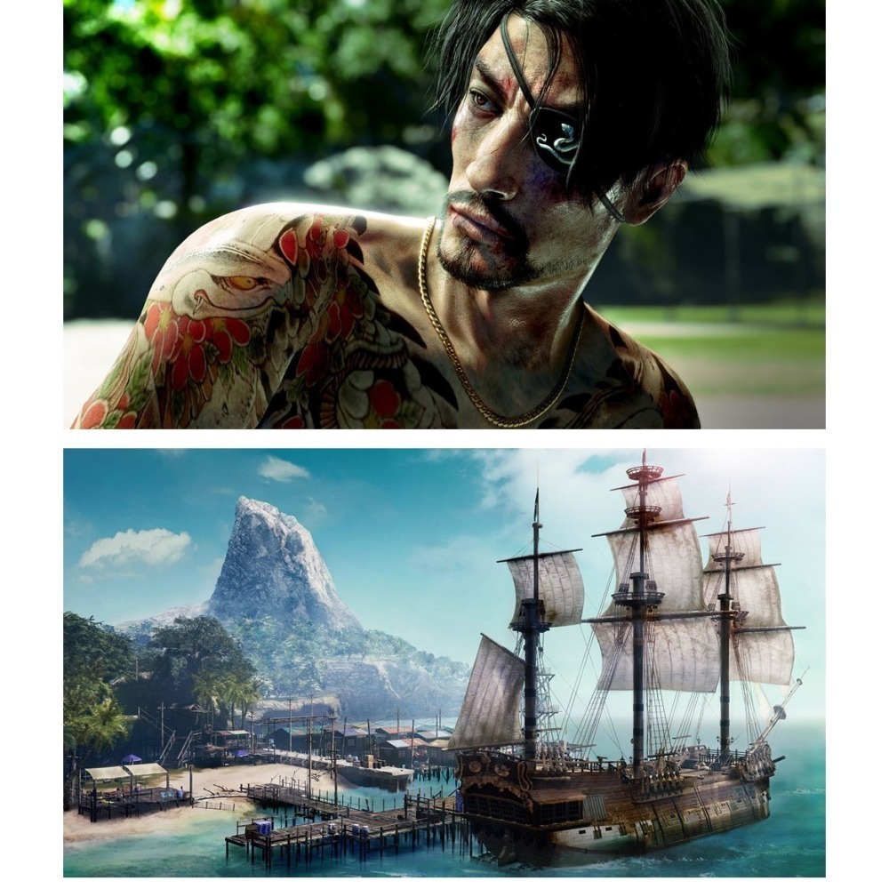 【現貨附發票】PS5 人中之龍 8 外傳 夏威夷海盜 -中文版 真島吾朗 胸針-細節圖4