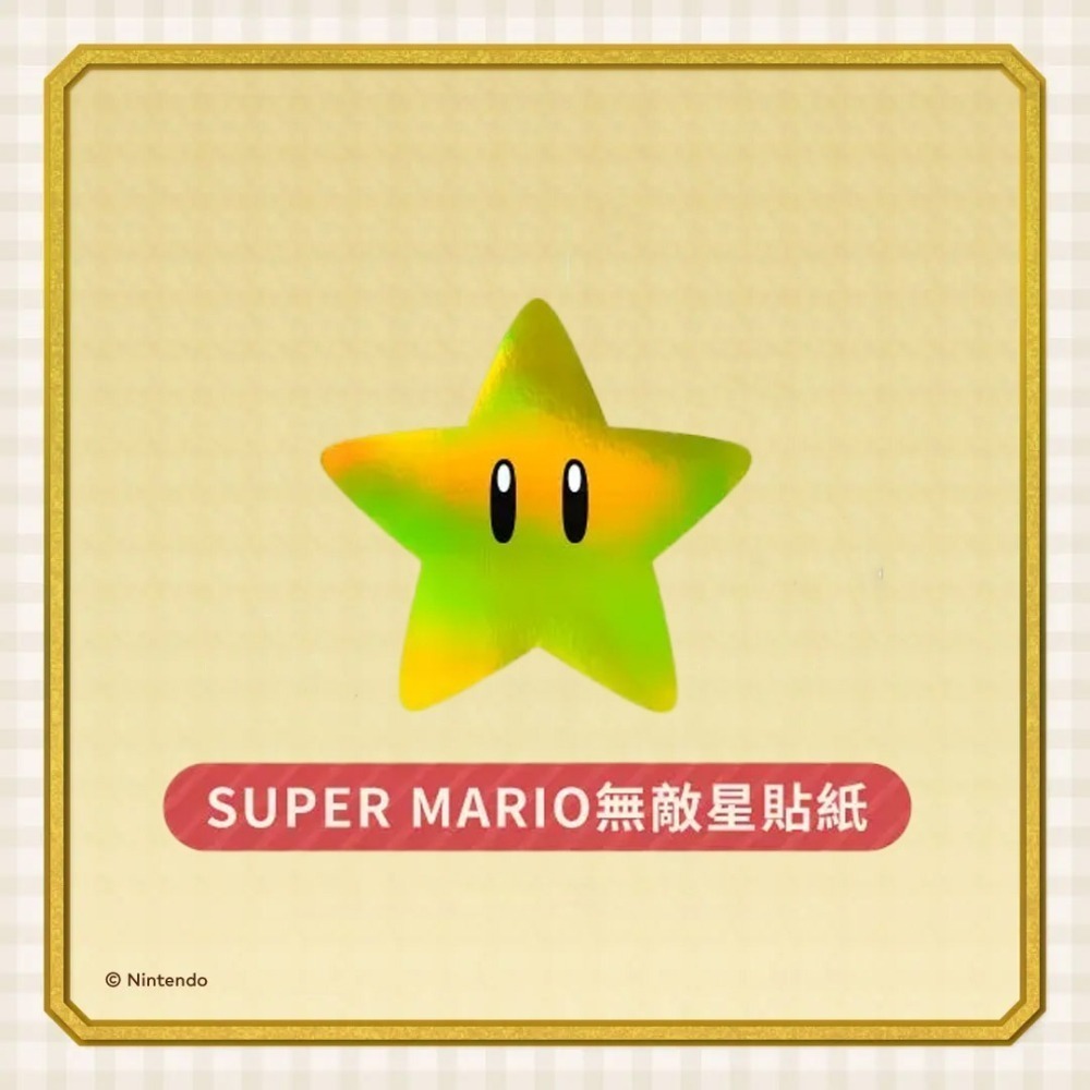 【全新現貨】任天堂 Nintendo Switch 2024年特典  雪人造型 超級瑪利歐 捲線器 無敵星貼紙-細節圖3