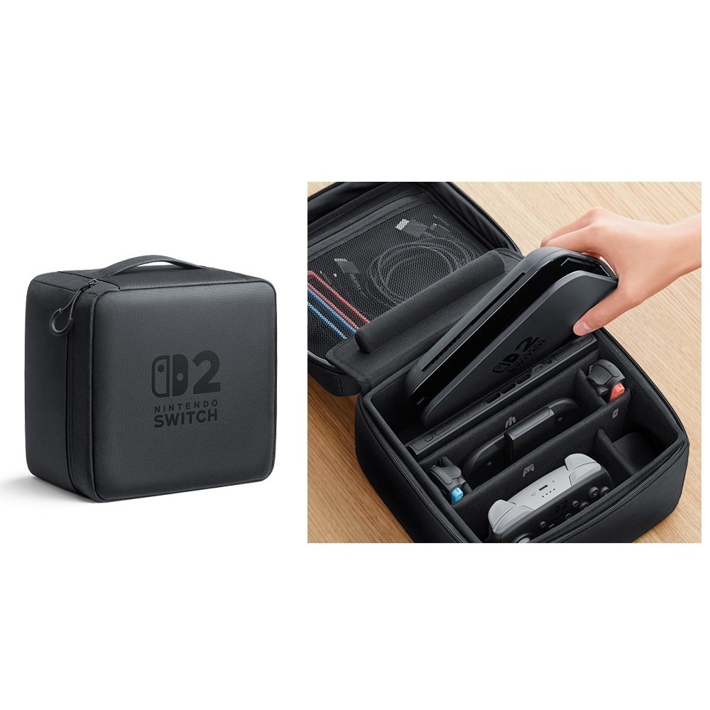 【台灣公司現貨附發票】任天堂 NS2 Switch2 全套收納包 灰黑 (台灣公司貨) 收納主機 Joy-Con-細節圖4