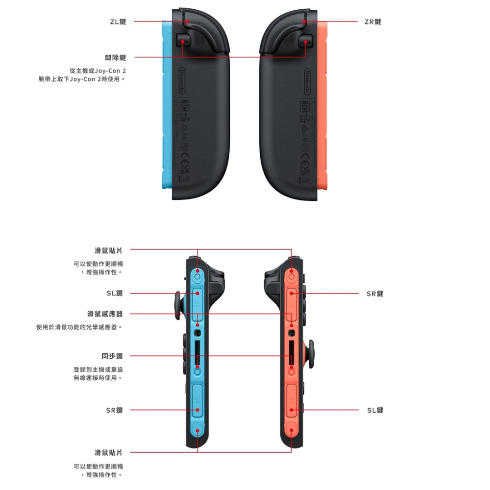 【台灣公司現貨附發票1年保】任天堂 NS2 Switch2 Joy-Con2 (R)單右手控制器 淺紅色-細節圖5