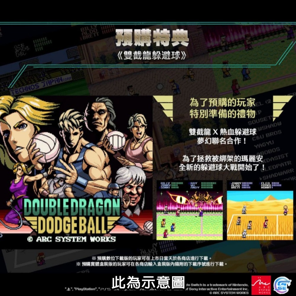 【全新台灣公司現貨】任天堂 NS Switch雙截龍再臨-中文版●加贈實體豪華藝術書+隨機特典-細節圖3