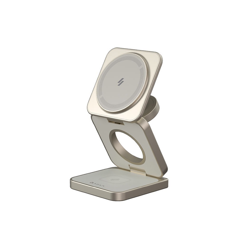 【全新現貨附發票】ADAM 亞果元素 Mag 3 Pro Qi2 15W 三合一折疊式旅行磁吸無線充電座 磁吸 無線-細節圖4