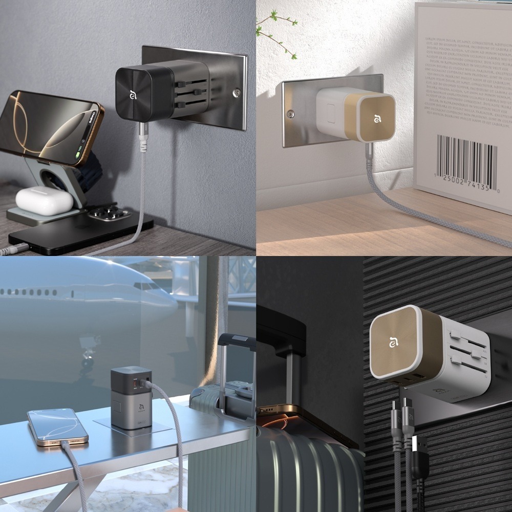 ADAM 亞果元素 T45 45W 旅行電源供應器 二合一 USB-C/USB-A 多功能萬國轉接頭[夢遊館]-細節圖11