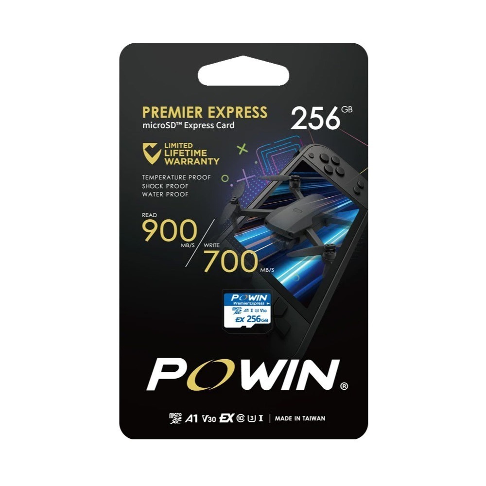 Powin 寶威 microSD EXPRESS記憶卡256GB 台灣製造 NS2專用●贈microSD記憶卡專用收納盒-細節圖2