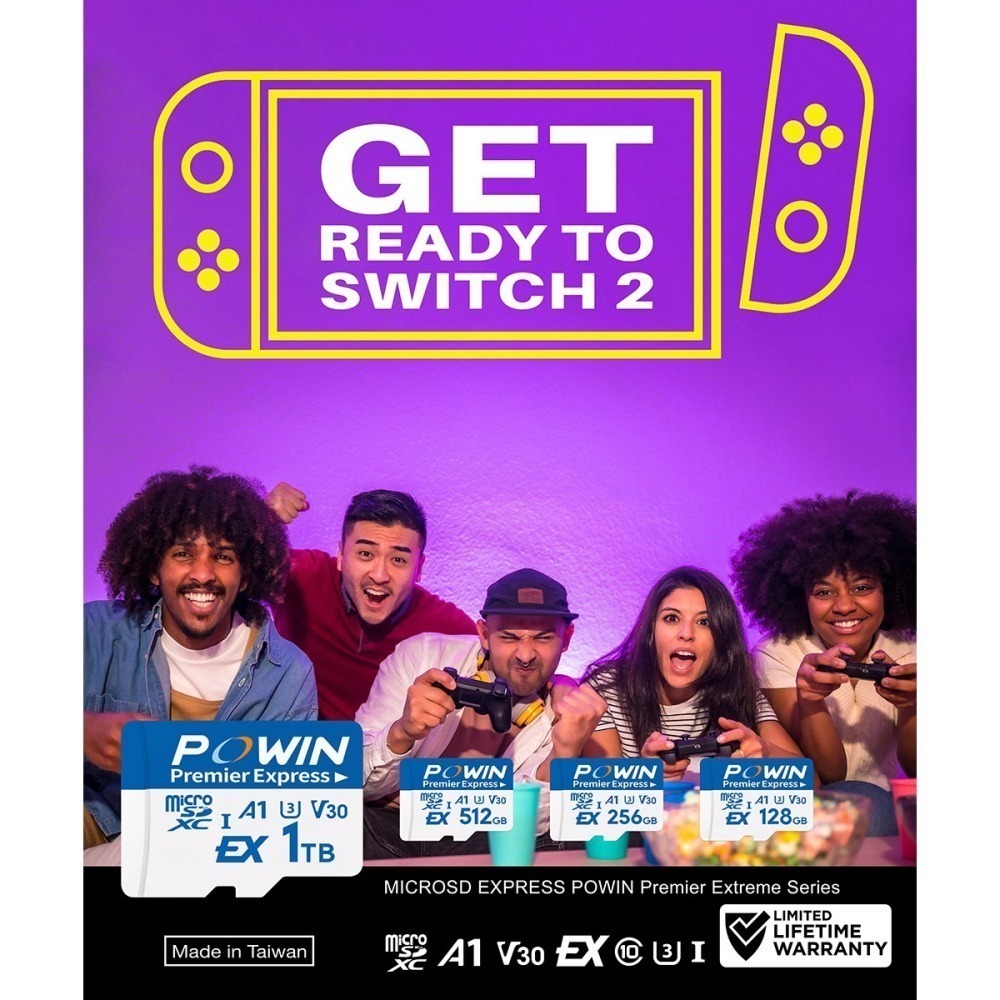 【台灣製造 NS2 switch2專用】Powin 寶威 microSD EXPRESS記憶卡 512GB ●贈收納盒-細節圖11