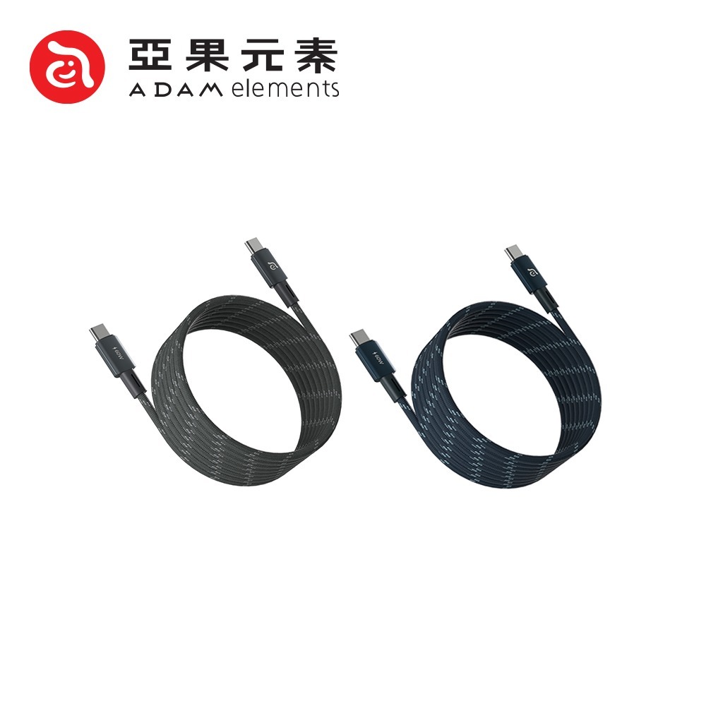 【全新現貨附發票】ADAM 亞果元素 MS100／MS200 USB-C 對 USB-C 60W 磁吸充電線 TypeC-細節圖2