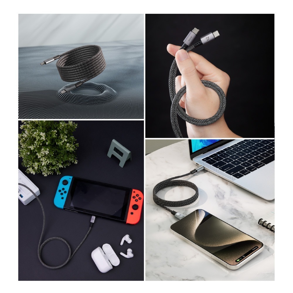 【全新現貨附發票】ADAM 亞果元素 MS100／MS200 USB-C 對 USB-C 60W 磁吸充電線 TypeC-細節圖9