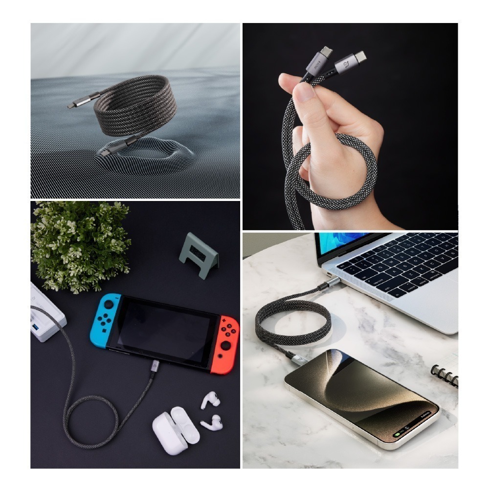 【現貨附發票】ADAM 亞果元素 MS100／MS200 USB-C 對 USB-C 60W 磁吸充電線 TypeC-細節圖9
