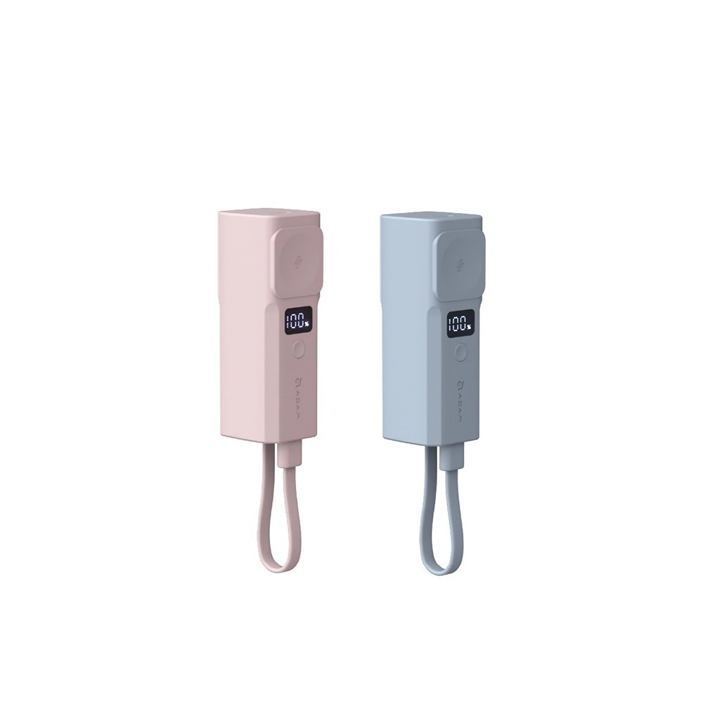 【全新台灣公司現貨】ADAM 亞果元素 VIONTA P5 Pro 五合一口袋型行動電源 藍色 粉色 [夢遊館]-細節圖2