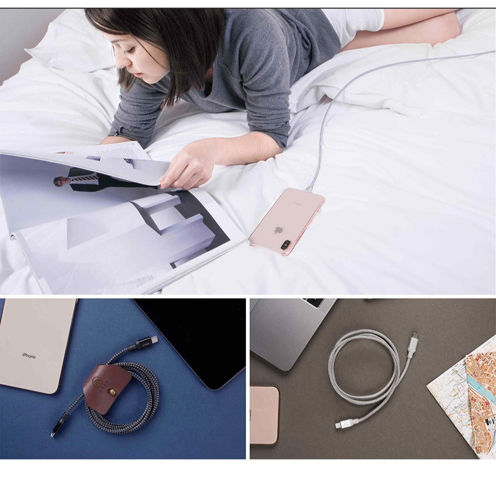 【全新現貨附發票】ADAM 亞果元素 PeAk II USB-C to Lightning C120B 金屬編織傳輸線-細節圖8