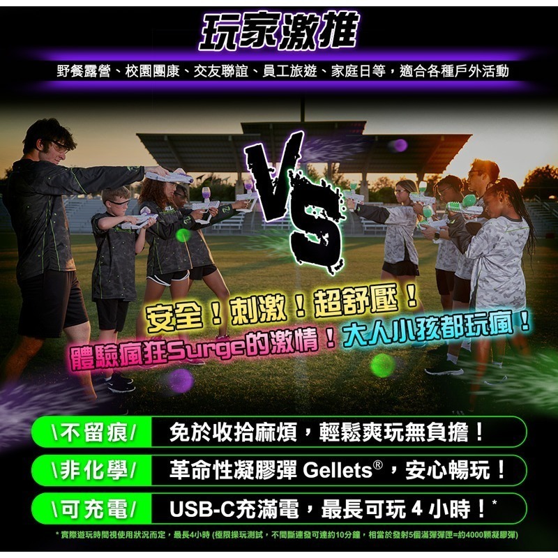 【菁英狙擊組】美國Gel Blaster Surge凝膠彈玩具槍/電動連發水彈槍 智能藍芽標靶 凝膠彈 聖誕節 交換禮物-細節圖3