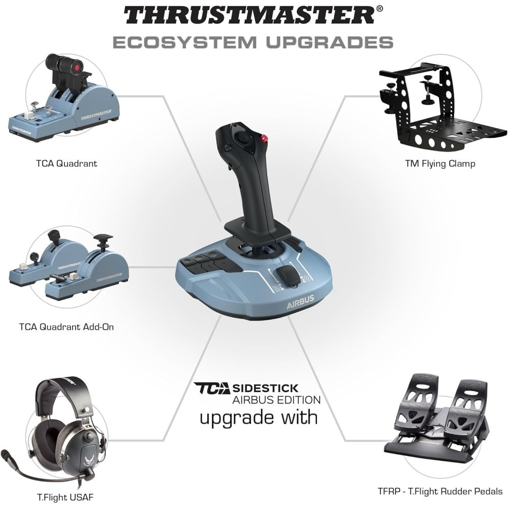 THRUSTMASTER 圖馬思特 TCA Sidestick x Airbus Edition 空中巴士飛行搖桿-細節圖11