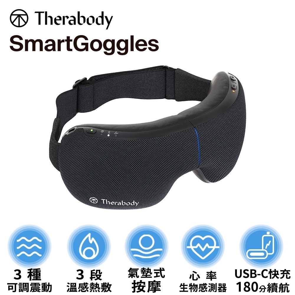 【全新台灣公司現貨】Therabody SmartGoggles 舒緩熱敷按摩眼罩 [夢遊館]-細節圖2