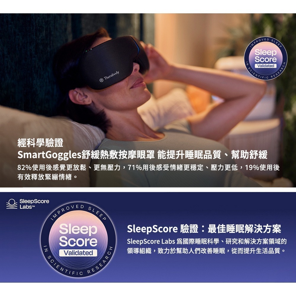【全新台灣公司現貨】Therabody SmartGoggles 舒緩熱敷按摩眼罩 [夢遊館]-細節圖8