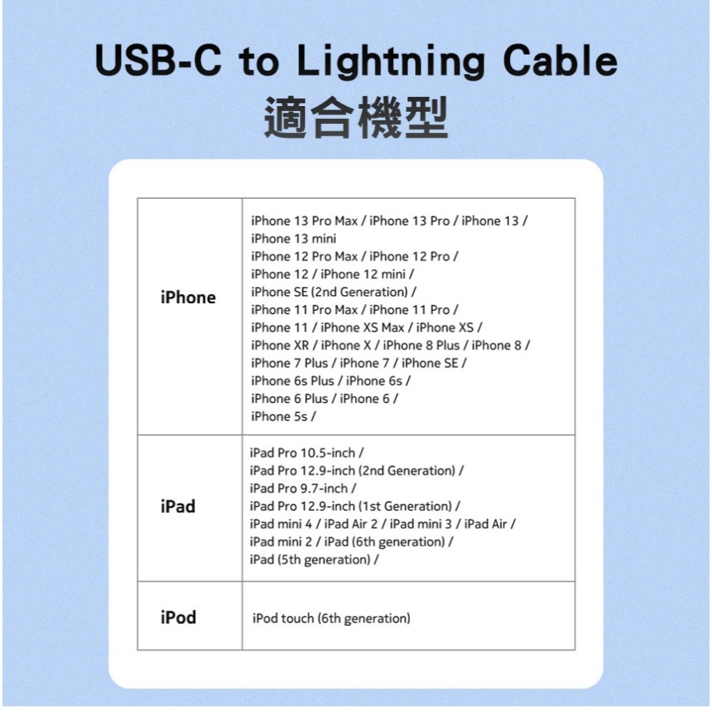 NOKIA 雙線組 USB C toC & C to Lightning 3A 極速充電線 125cm P8200-細節圖8