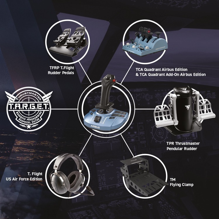THRUSTMASTER 圖馬思特 TCA Sidestick x Airbus Edition 空中巴士飛行搖桿-細節圖6