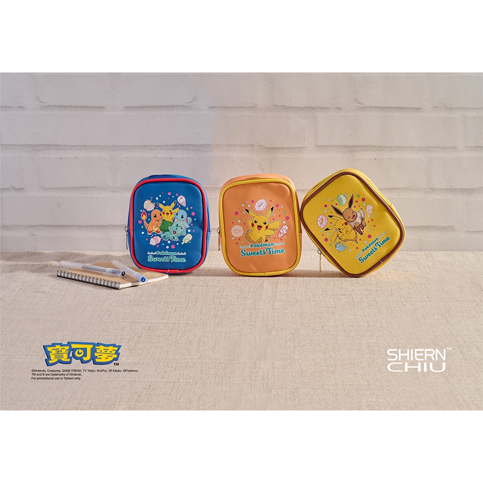 【全新現貨正版原廠授權特典】 寶可夢 口袋收納包 皮卡丘 伊布 7-11 Pokémon 妙蛙種子 傑尼龜-細節圖3