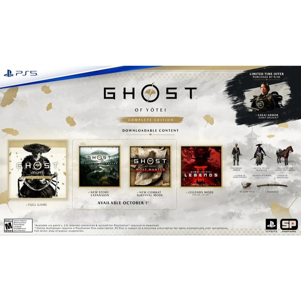 【10/2發售】PS5 羊蹄山戰鬼 完全版-中文版 [夢遊館]對馬戰鬼續作 弦續關原 無盡追緝 奇譚-細節圖3