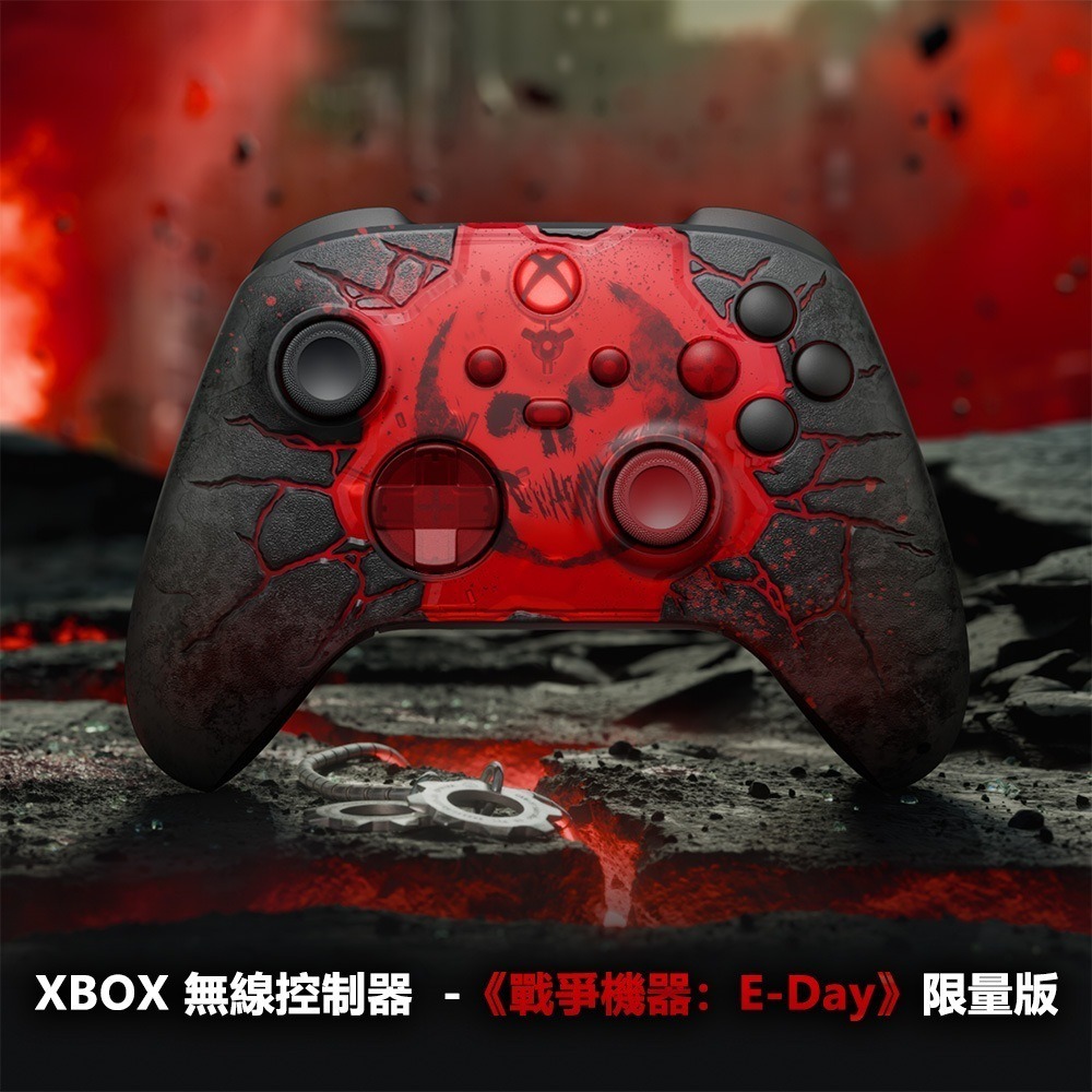 【9/30發售】XBOX 無線控制器《戰爭機器E-Day》限量版+原廠同步充電套件[夢遊館]-細節圖4