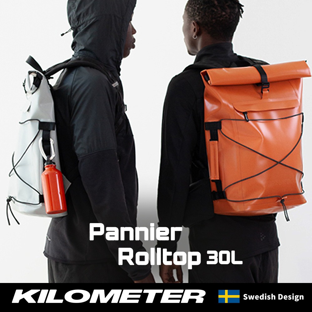 KILOMETER Pannier Rolltop 都市冒險機能後背包 大容量30L(自行車側掛/防水/容量擴充)-細節圖3