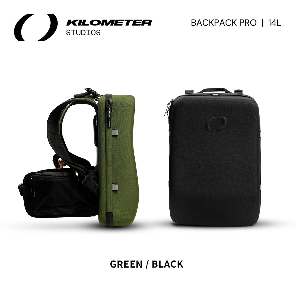 Kilometer Backpack Pro 硬殼商務通勤背包 14L(16 吋筆電/內建腰帶)[夢遊館]-細節圖2