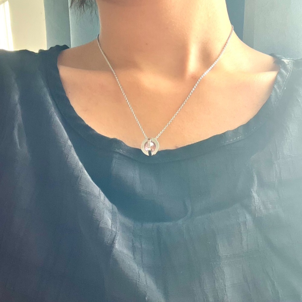 [米格MiGO]純鋼項鍊 愛的星球-SP367-細節圖7