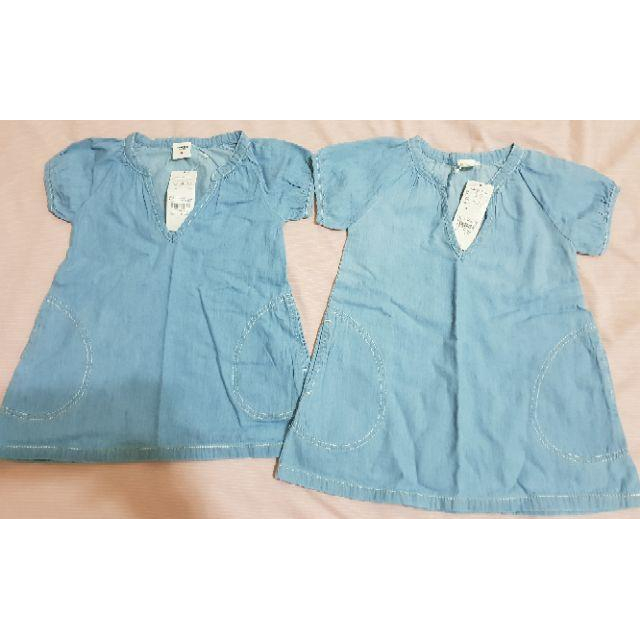 【現貨】日本 阿卡將 女童 單寧 牛仔 洋裝 連身裙-細節圖2