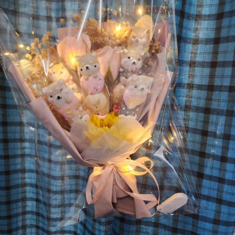 日日•甜❤️ 柴犬 造型馬林糖花束 果汁馬林糖 生日花束-細節圖2