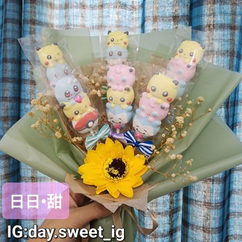 日日•甜❤️造型馬林糖花束 果汁馬林糖 寶可夢 迪士尼 皮克斯 瑪利歐 角落生物 果汁馬林糖 畢業花束 感謝花束-細節圖2