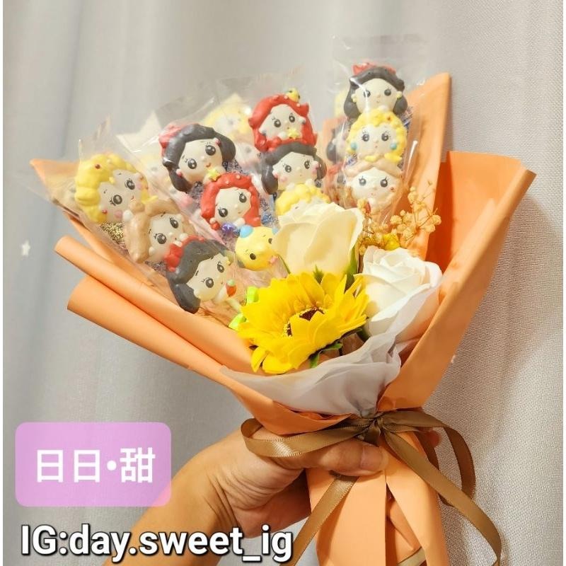 日日•甜❤️造型馬林糖花束 果汁馬林糖 寶可夢 迪士尼 皮克斯 瑪利歐 角落生物 果汁馬林糖 畢業花束 感謝花束-細節圖6