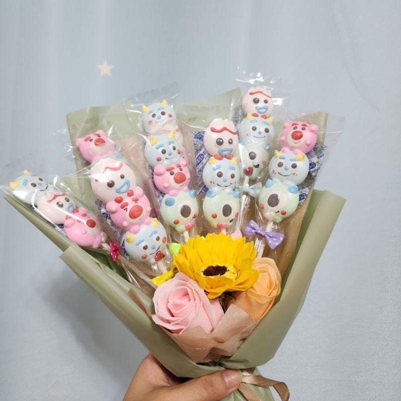 日日•甜❤️造型馬林糖花束 果汁馬林糖 寶可夢 迪士尼 皮克斯 瑪利歐 角落生物 果汁馬林糖 畢業花束 感謝花束-細節圖7