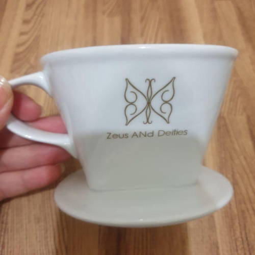 全新台灣製 MIT 金色蝴蝶英式陶瓷濾杯 咖啡濾杯 聖誕節 交換禮物