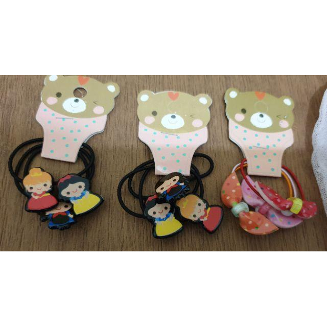 【現貨】韓國製 白雪 公主 兔子 愛麗絲 髮束 髮圈 絲巾 手帕 領巾-細節圖2