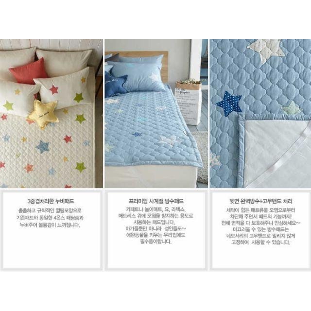 【現貨】韓國 prielle 防水墊 尿布墊 床包 睡墊 嬰兒  純棉 韓國製-細節圖4