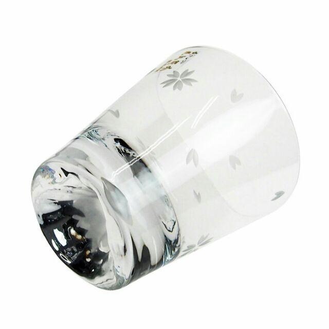 【現貨】日本製 江戶硝子 田島硝子 限量櫻花款 富士山杯 變色富士山 威士忌杯(矮款) 100%正品 聖誕禮物 附包巾-細節圖5