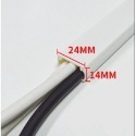 📮現貨 配送📮裝潢配線槽 壓條 長方型壓條 電信配線 電話機線 監視系統 配線槽 長度1米 裝飾管 裝飾條 線槽 條-規格圖6