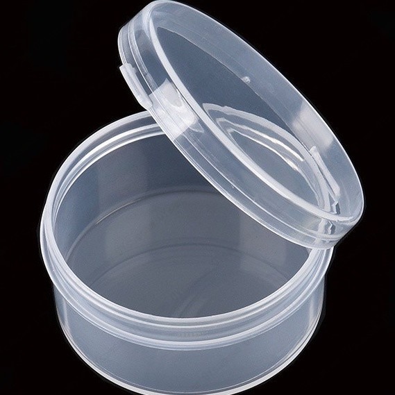 🚗台灣現貨🚗配件 小圓盒 PP塑膠盒 小盒子 45x22 透明塑膠盒 粉撲盒 有蓋塑膠圓盒 圓形包裝盒-細節圖4