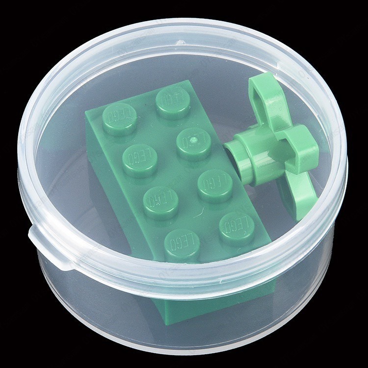 🚗台灣現貨🚗配件 小圓盒 PP塑膠盒 小盒子 45x22 透明塑膠盒 粉撲盒 有蓋塑膠圓盒 圓形包裝盒-細節圖5