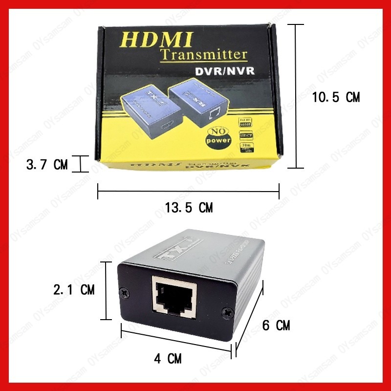 👀監控配件 現貨 發票👀HDMI延長器30米 轉接器 傳輸連接器 RJ45網路延長器 音視頻同步1080p  轉接器-細節圖6