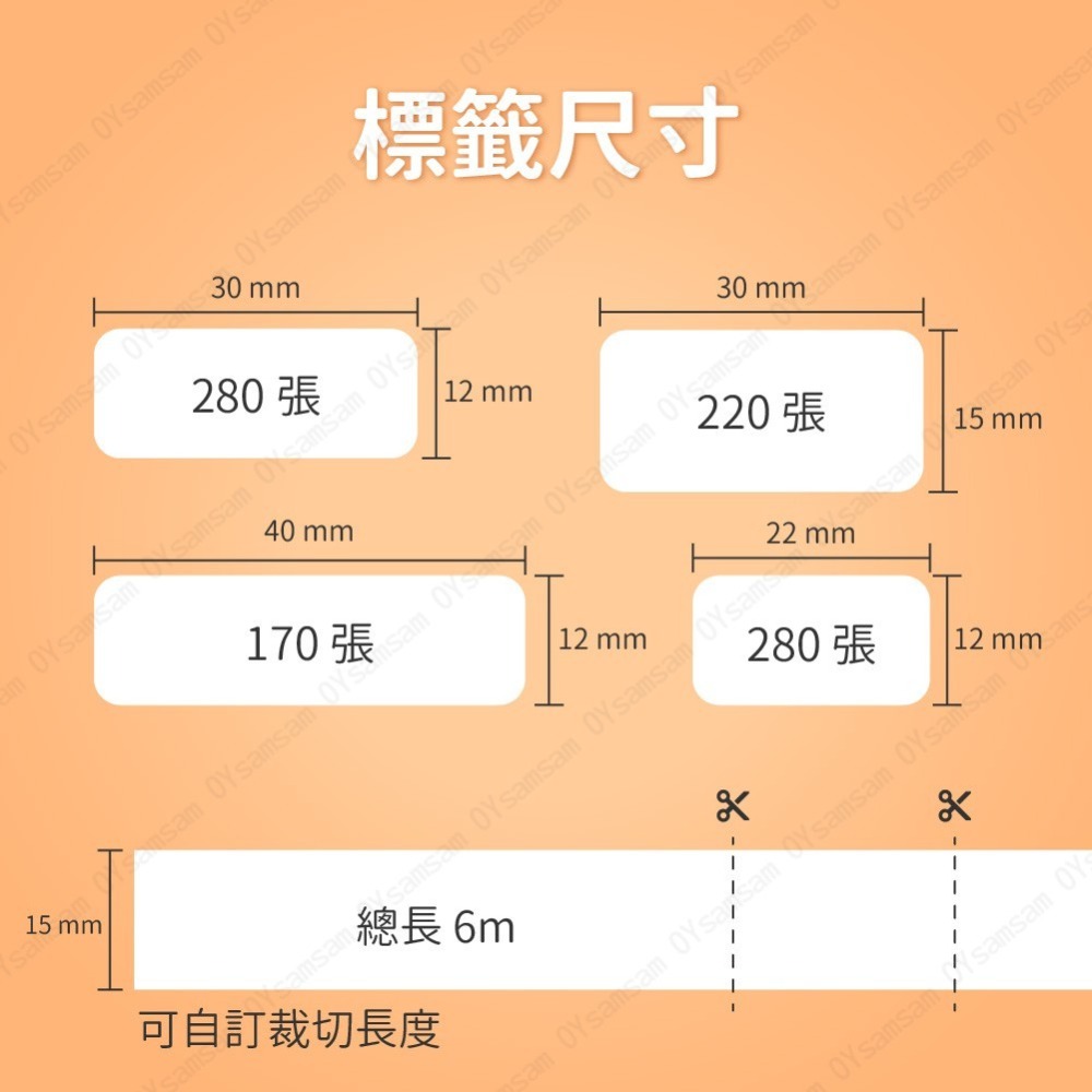 🚗台灣現貨🚗●標籤紙 多色 圖案● 連續標籤 切割標籤 標籤機 貼紙 圓點-細節圖3