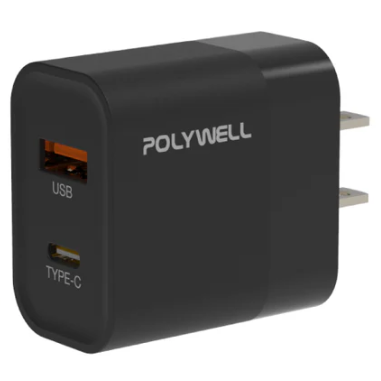 PD 雙孔快充頭 20W