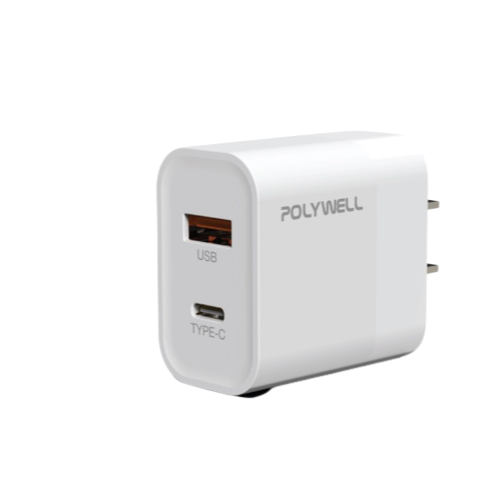 台灣現貨 POLYWELL PD雙孔快充頭 30W Type-C充電器 豆腐頭 適用蘋果iPhone快充 寶利威爾-規格圖8