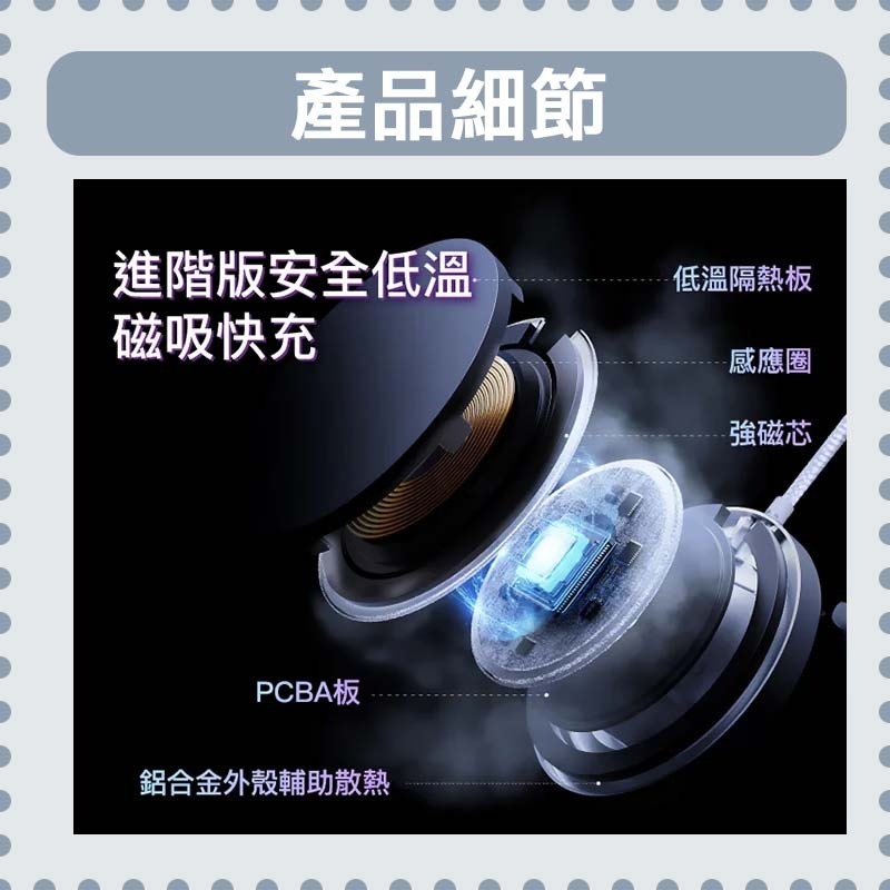 台灣現貨 POLYWELL Type-C無線磁吸充電線 充電座 1米 適用蘋果 iPhone 安卓 寶利威爾-細節圖5