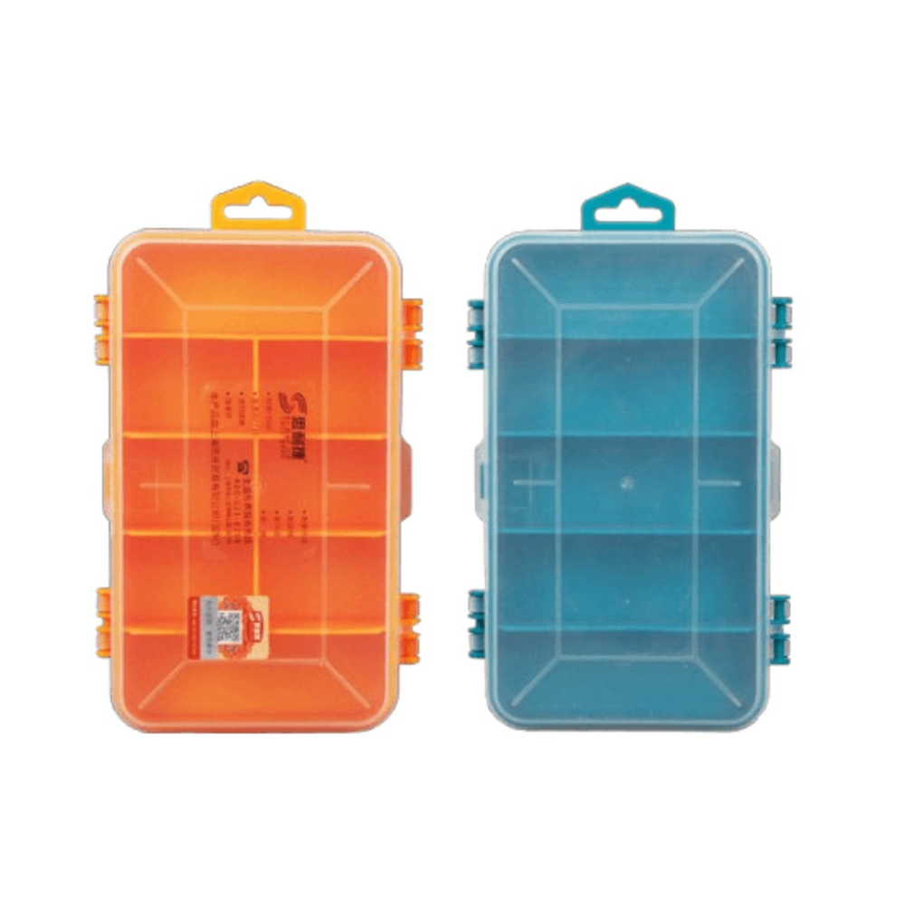台灣現貨 多格透明收納盒 雙面零件盒 收納盒 螺絲盒 透明分隔零件收納盒 五金零件分類 工具盒 零件盒 薄型收納盒 零件-細節圖2