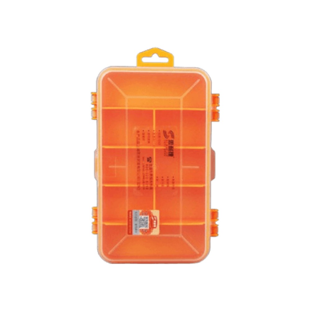 【橘色】13格雙面零件盒