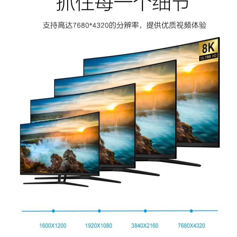 原裝 多款專業 電競和繪圖 螢幕專用8K 配線 DP1.4版 支持 8K 60HZ 4K 144HZ HDR 1.5米-細節圖4