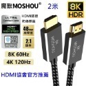 HDMI協會認證款鍍錫銅2.1版 2米